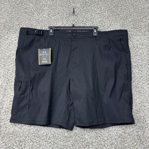 Realtree Hybrid Fishing Shorts Mens 3XL Black Performance Stretch Adjustable New